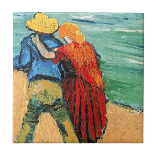 Vincent van Gogh _ Two Lovers Ceramic Tile