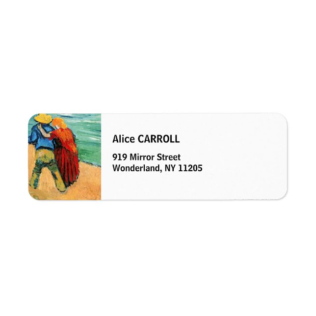 Vincent van Gogh - Two Lovers Label (Front)