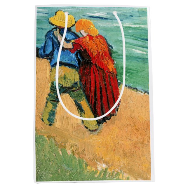Vincent van Gogh - Two Lovers Medium Gift Bag (Front)