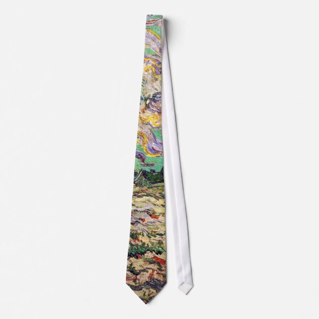 Vincent Van Gogh - Two Peasant Women - Fine Art Neck Tie (Front)
