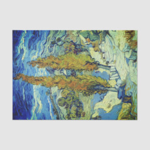 Vincent Van Gogh Two Poplars at Saint-Rémy Tissue Paper