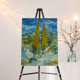 Vincent Van Gogh, Two Poplars in The Alpilles Foam Board