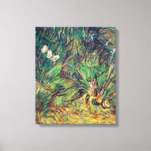 Vincent Van Gogh - Two White Butterflies Fine Art Canvas Print