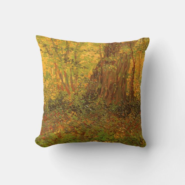 Vincent van Gogh - Undergrowth Throw Pillow (Front)