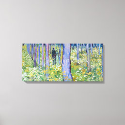 Vincent van Gogh Undergrowth with Two Figures Canvas Print
