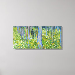 Vincent van Gogh - Undergrowth with Two Figures Canvas Print