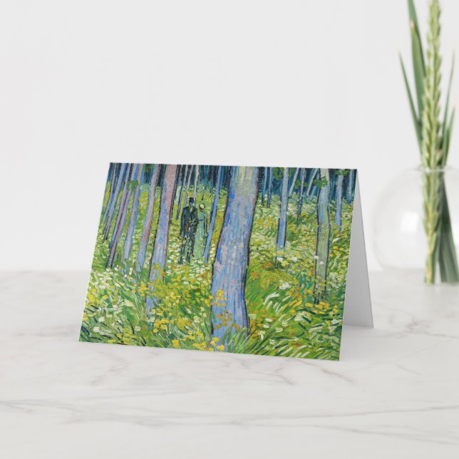 Vincent van Gogh - Undergrowth with Two Figures Card (Front)