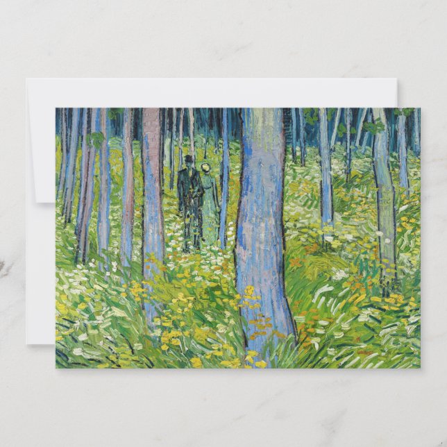 Vincent van Gogh - Undergrowth with Two Figures Invitation (Front)