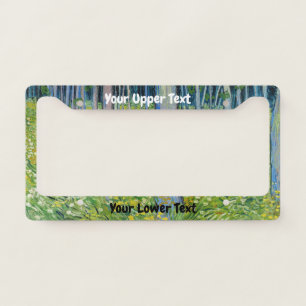 Vincent van Gogh - Undergrowth with Two Figures License Plate Frame
