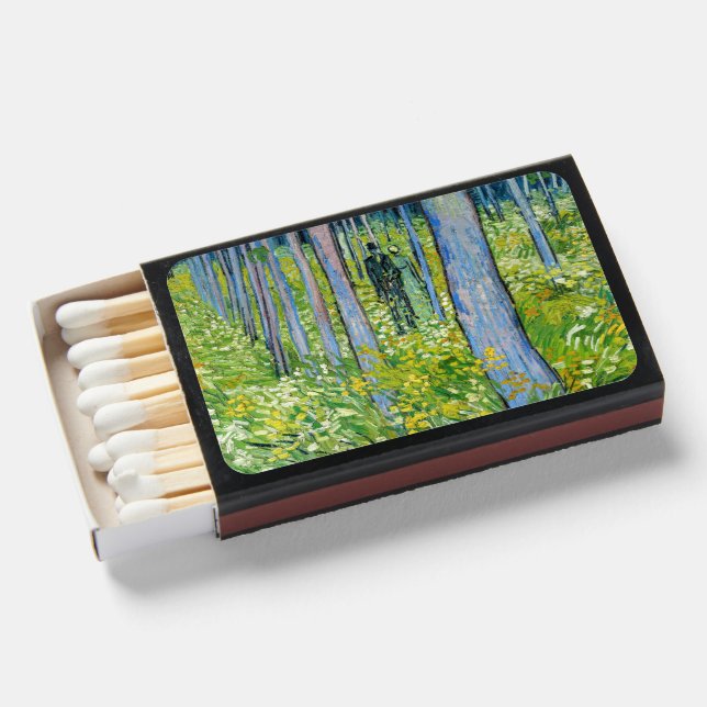 Vincent van Gogh - Undergrowth with Two Figures Matchboxes (Front Open)