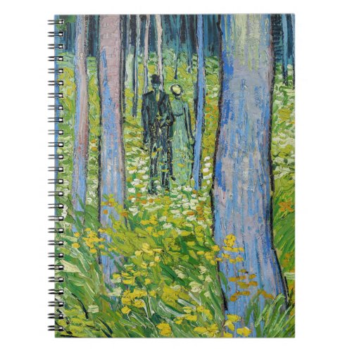 Vincent van Gogh _ Undergrowth with Two Figures Notebook