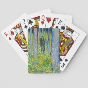 Vincent van Gogh - Undergrowth with Two Figures Poker Cards