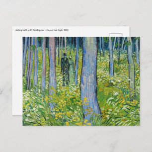 Vincent van Gogh - Undergrowth with Two Figures Postcard