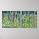Vincent Van Gogh - Undergrowth With Two Figures Poster at Zazzle