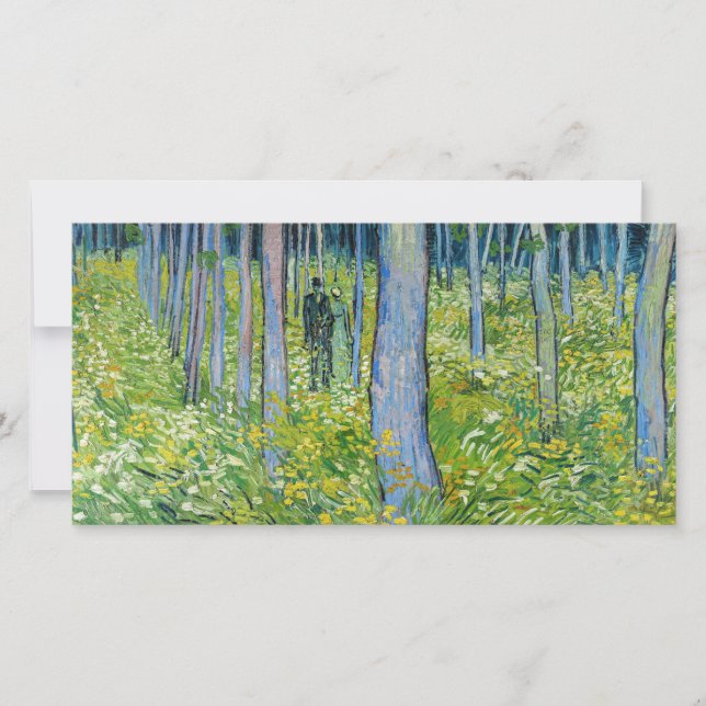 Vincent van Gogh - Undergrowth with Two Figures Thank You Card (Front)
