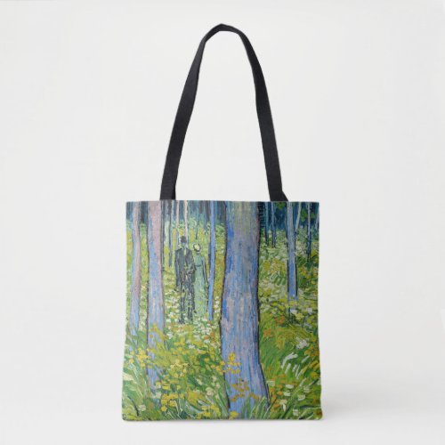 Vincent van Gogh _ Undergrowth with Two Figures Tote Bag