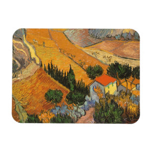 Vincent van Gogh - Valley with Plowman Magnet