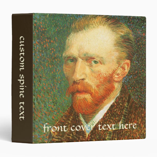 Vincent van Gogh - Van Gogh Self Portrait 3 Ring Binder (Front/Spine)
