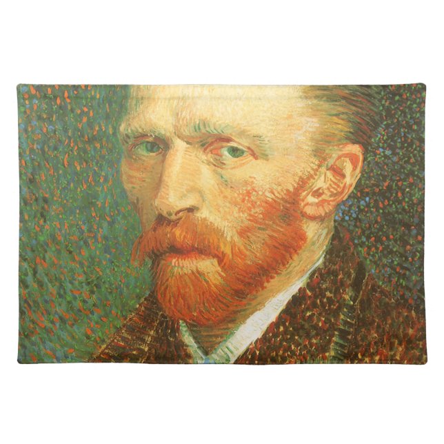 Vincent van Gogh - Van Gogh Self Portrait Cloth Placemat (Front)
