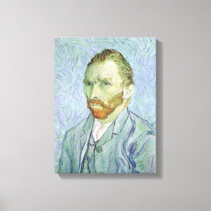 Vincent van Gogh - Van Gogh Self Portrait in Blue Canvas Print