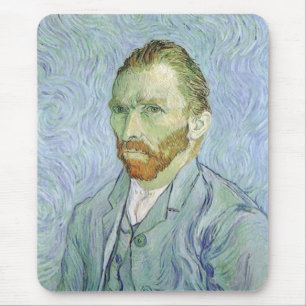Vincent van Gogh - Van Gogh Self Portrait in Blue Mouse Pad