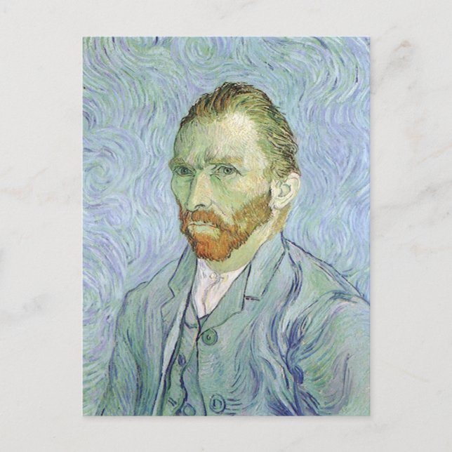 Vincent van Gogh - Van Gogh Self Portrait in Blue Postcard (Front)