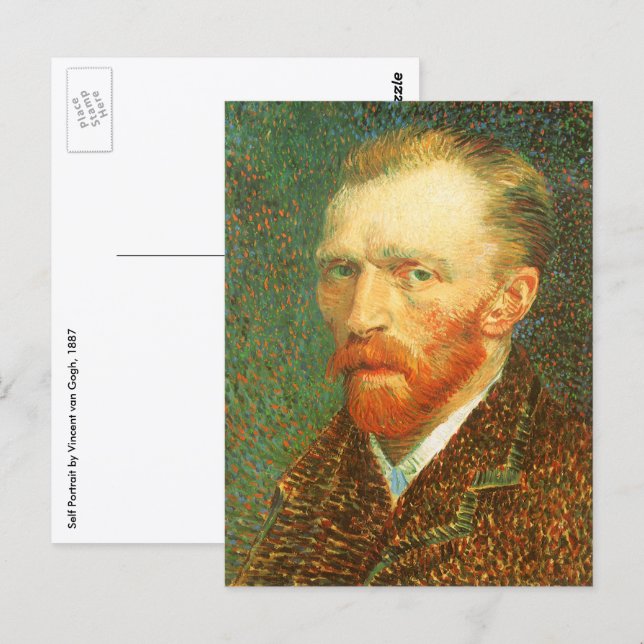 Vincent van Gogh - Van Gogh Self Portrait Postcard (Front/Back)