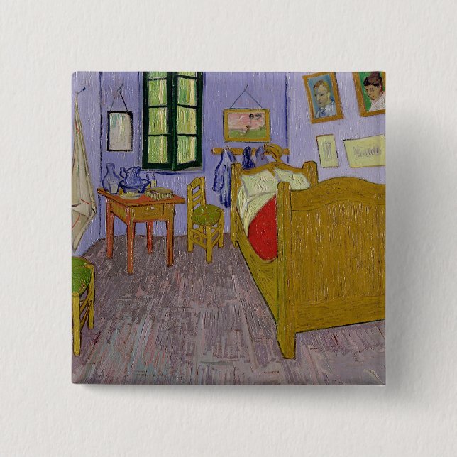 Vincent van Gogh | Van Gogh's Bedroom at Arles Button (Front)