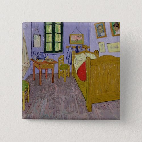 Vincent van Gogh  Van Goghs Bedroom at Arles Button