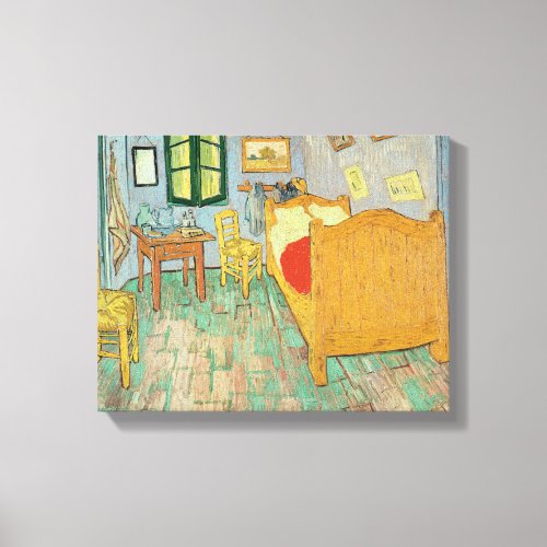 Vincent van Gogh  Van Goghs Bedroom at Arles Canvas Print
