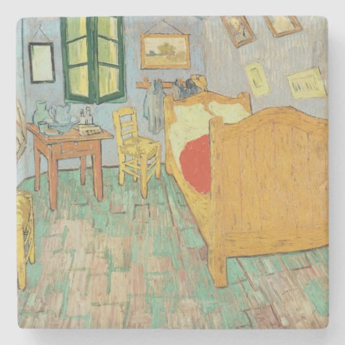 Vincent van Gogh  Van Goghs Bedroom at Arles Stone Coaster