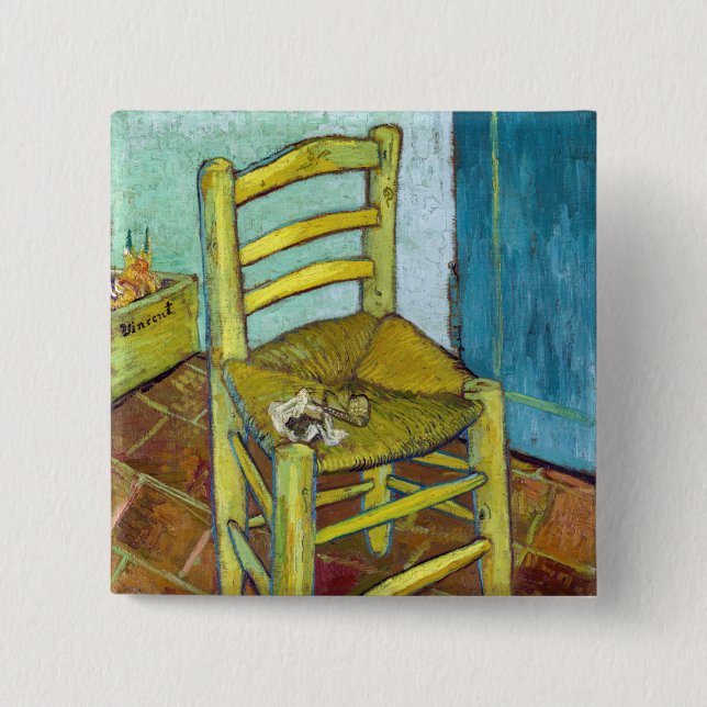 Vincent van Gogh - Van Gogh's Chair Button (Front)