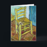 Vincent van Gogh - Van Gogh's Chair Card<br><div class="desc">Van Gogh's Chair - Vincent van Gogh,  1888</div>