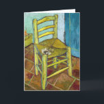 Vincent van Gogh - Van Gogh's Chair Card<br><div class="desc">Van Gogh's Chair - Vincent van Gogh,  1888</div>