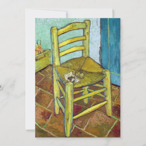 Vincent van Gogh _ Van Goghs Chair Invitation