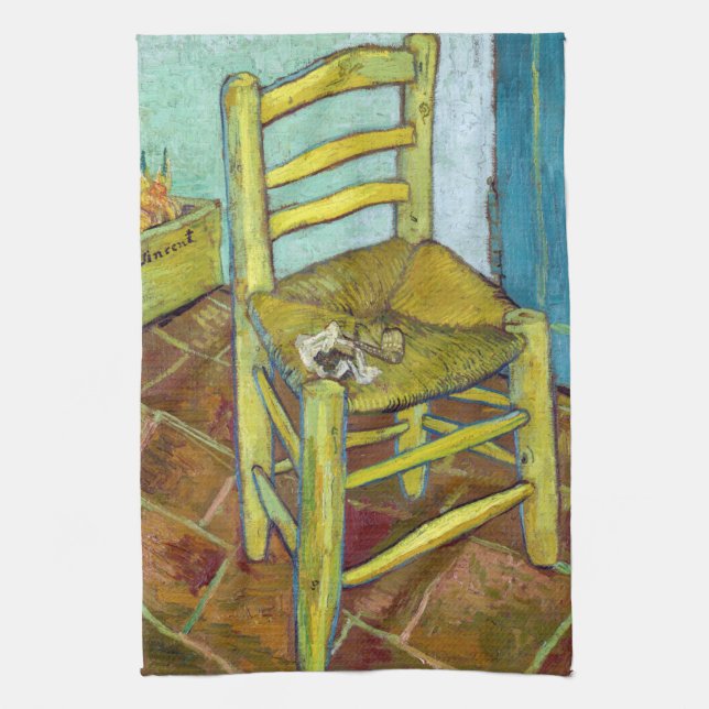 Vincent van Gogh - Van Gogh's Chair Kitchen Towel (Vertical)