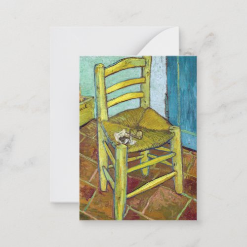 Vincent van Gogh _ Van Goghs Chair Note Card