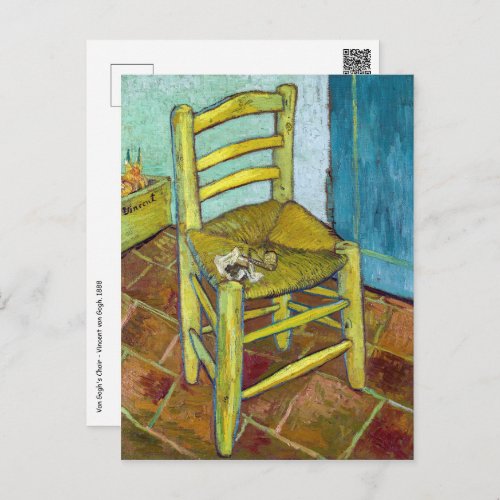 Vincent van Gogh _ Van Goghs Chair Postcard