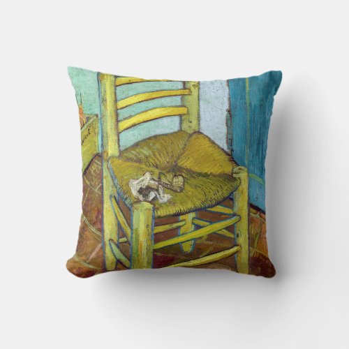 Vincent van Gogh _ Van Goghs Chair Throw Pillow