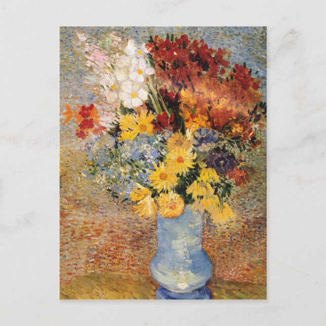 Vincent van Gogh Vase Daisies Anemones Postcard (Front)