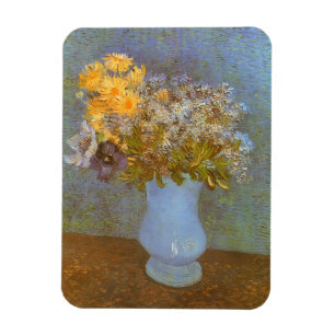 Vincent van Gogh Vase of Lilacs, Daisies, Anemones Magnet