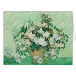 Vincent Van Gogh, Vase of Roses, Roses In The Vase Cards