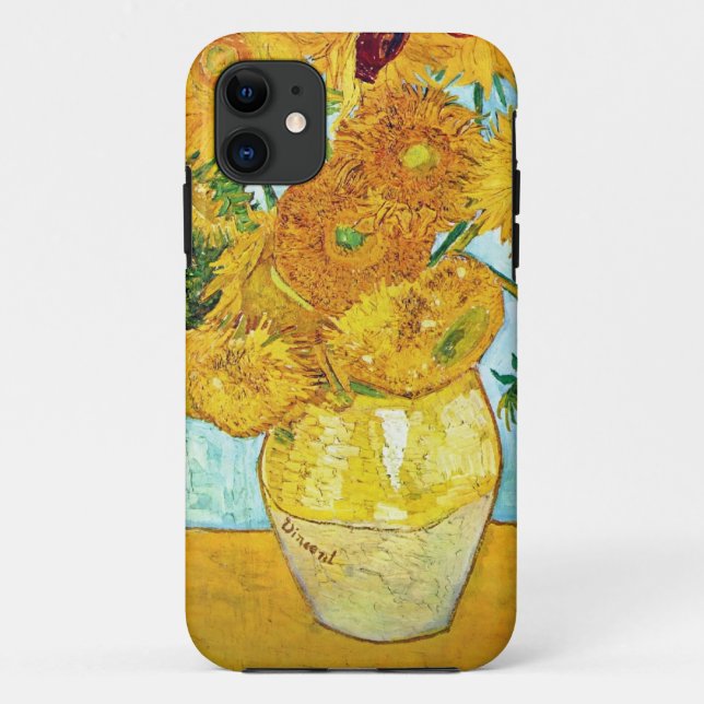 Vincent van Gogh - Vase with 12 Sunflowers iPhone5 Case-Mate iPhone Case (Back)
