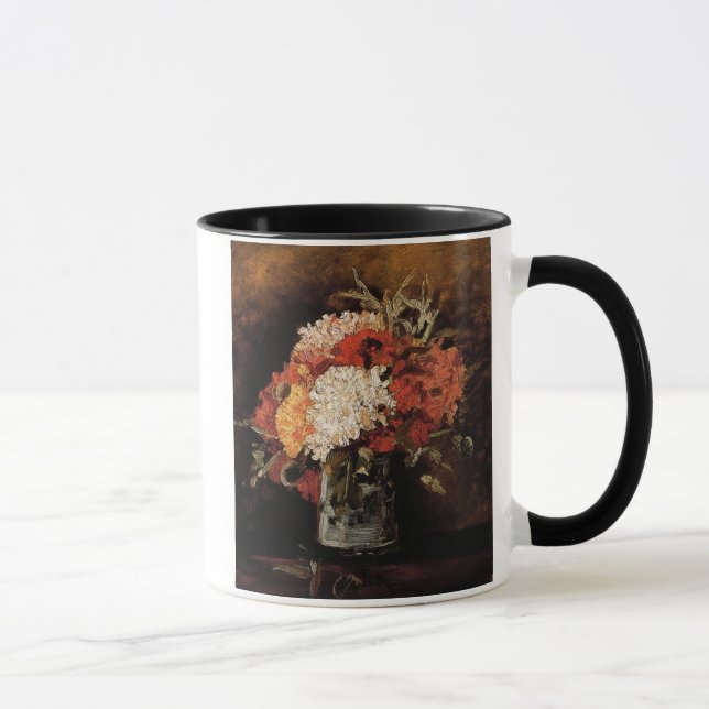 Vincent Van Gogh - Vase With Carnations - Fine Art Mug (Right)