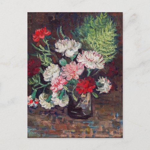 Vincent van Gogh Vase with Carnations Postcard