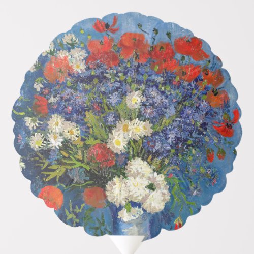 Vincent van Gogh _ Vase with Cornflowers  Poppies Balloon