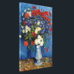 Vincent van Gogh - Vase with Cornflowers & Poppies Canvas Print<br><div class="desc">Vase with Cornflowers and Poppies - Vincent van Gogh,  Oil on Canvas,  1887,  Paris</div>