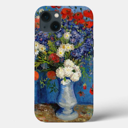 Vincent van Gogh _ Vase with Cornflowers  Poppies iPhone 13 Case