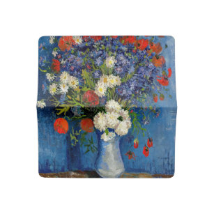 Vincent van Gogh - Vase with Cornflowers & Poppies Checkbook Cover