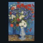 Vincent van Gogh - Vase with Cornflowers & Poppies Faux Canvas Print<br><div class="desc">Vase with Cornflowers and Poppies - Vincent van Gogh,  Oil on Canvas,  1887,  Paris</div>